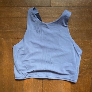 Athleta conscious crop D-DD scallop - navy / stormy sky
